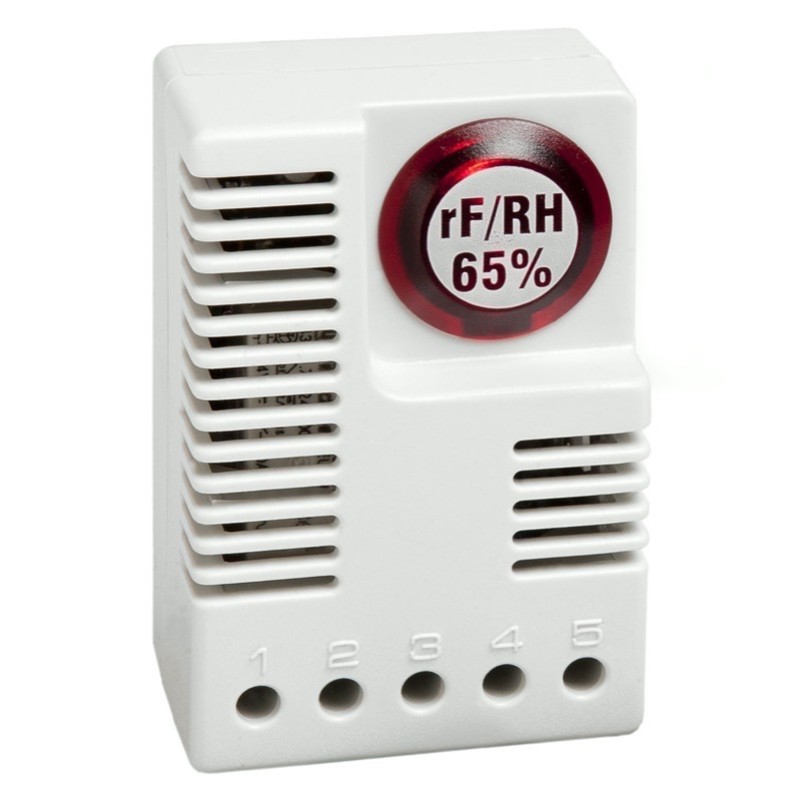 01246.9-00 STEGO EFR 012 Electronic Hygrostat 65% RH Preset 120V AC DIN Rail Fixing C/O Contact