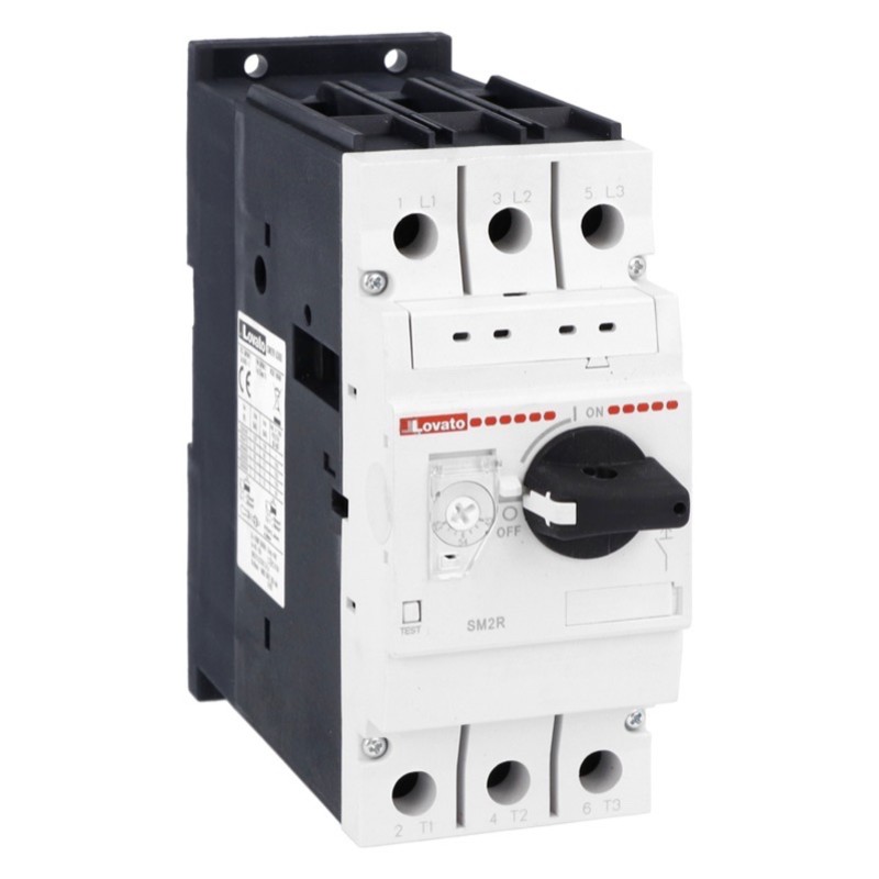 SM2R6300 Lovato SM2R 45-63A Motor Circuit Breaker with Rotary Knob Control Motor Rating 30kW