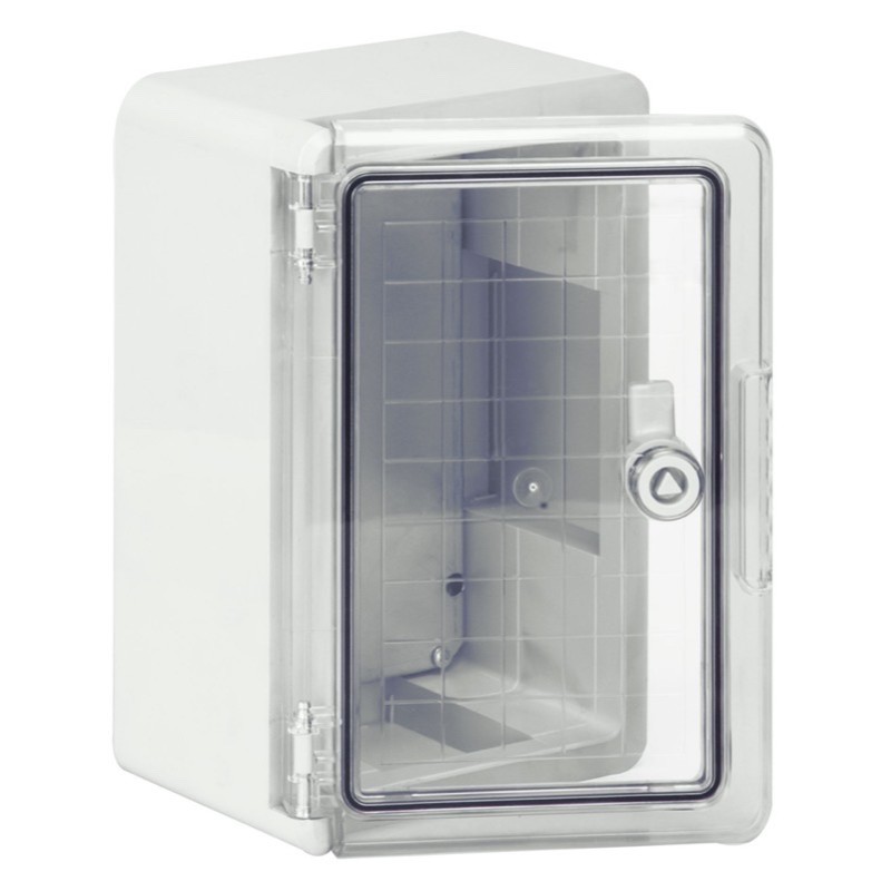 50107056 WISKA WDB T1 ABS 300H x 200W x 130mmD Distribution Enclosure Transparent Door IP65