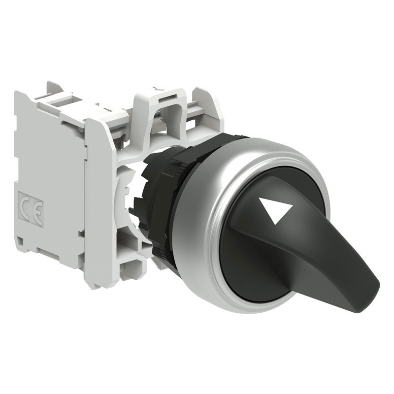 LPCS120C01 Lovato Electric Platinum 2 Position Selector Switch Actuator O-I Stay Put with 1 x N/C Contact Block