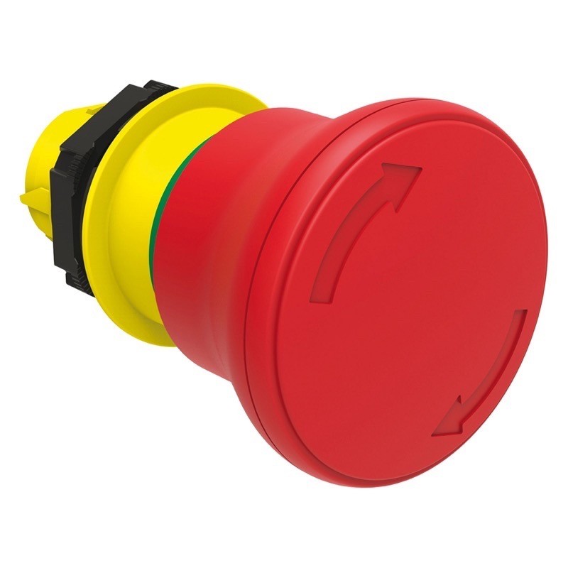 LPCB6644 Lovato Electric Platinum 40mm Red Emergency Stop Actuator 22.5mm Turn to Release