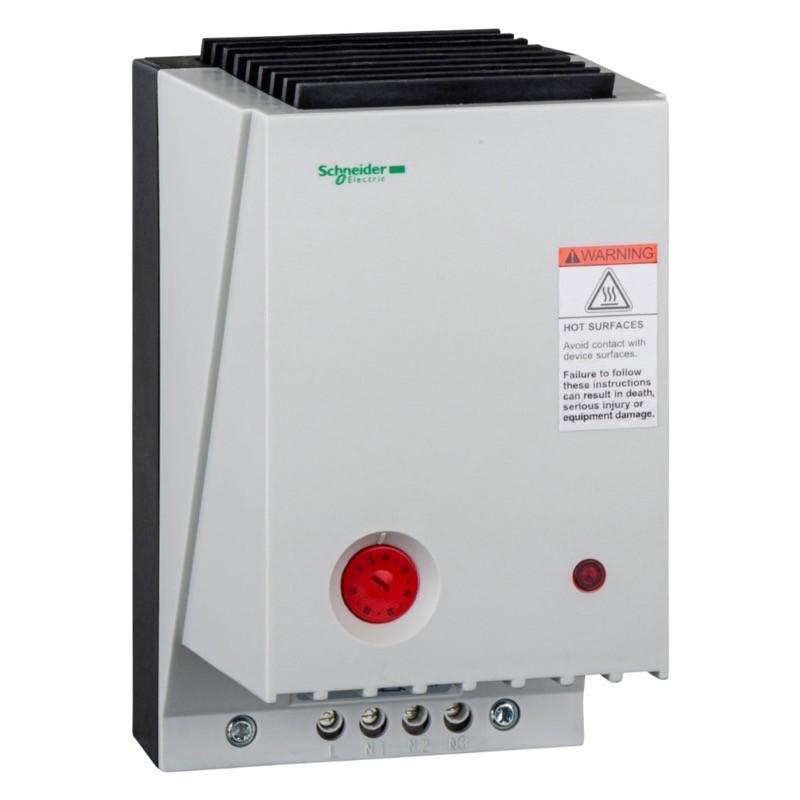 NSYCRP1W120VTVC Schneider ClimaSys CR Insulated Resistance Heater with Fan &amp; Thermostat 400-550W 120V AC