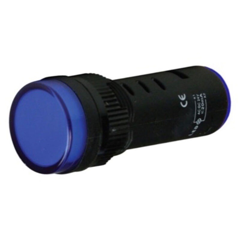 AD22-16B-B-110 110VAC Blue LED Monoblock Pilot Lamp 16mm