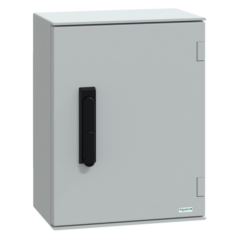 NSYPLM43VG Schneider Electric PanelSeT PLM GRP 430H x 330W x 200mmD Wall Mounting Enclosure IP66 3 Point Lock