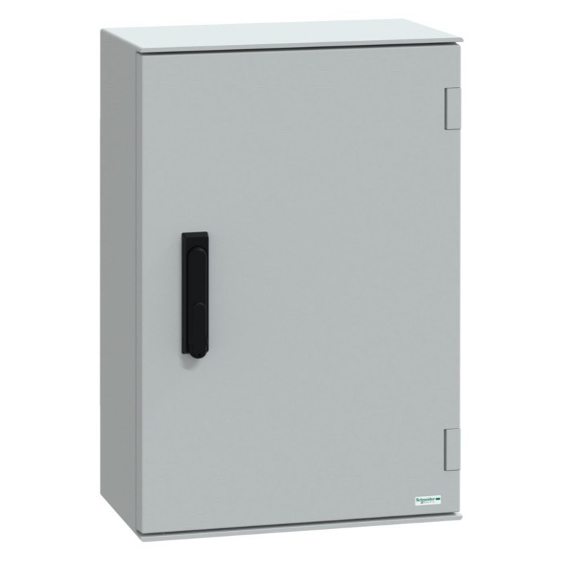 NSYPLM64VG Schneider PanelSeT PLM GRP 647H x 436W x 250mmD Wall Mounting Enclosure IP66 3 Point Lock