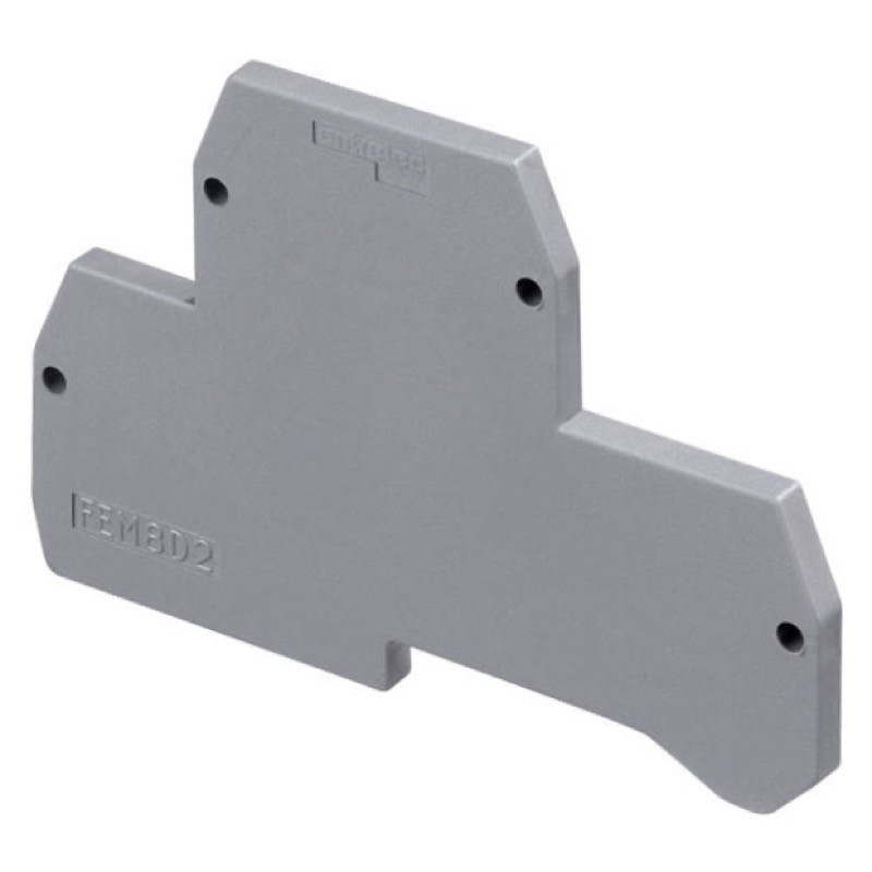 Entrelec SNA FEM8D2S Grey End Plate for M4/8.D2.SF Fuse Terminal