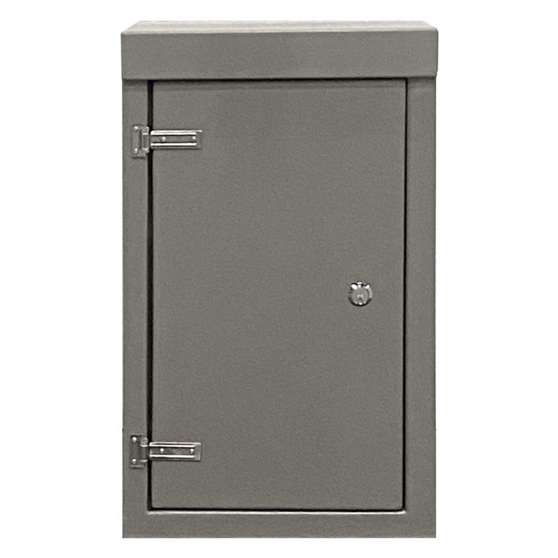 RSC1063GY-SS GRP 1000H x 600W x 350mmD Roadside Cabinet IP55 with Open Bottom Stainless Steel Hinges