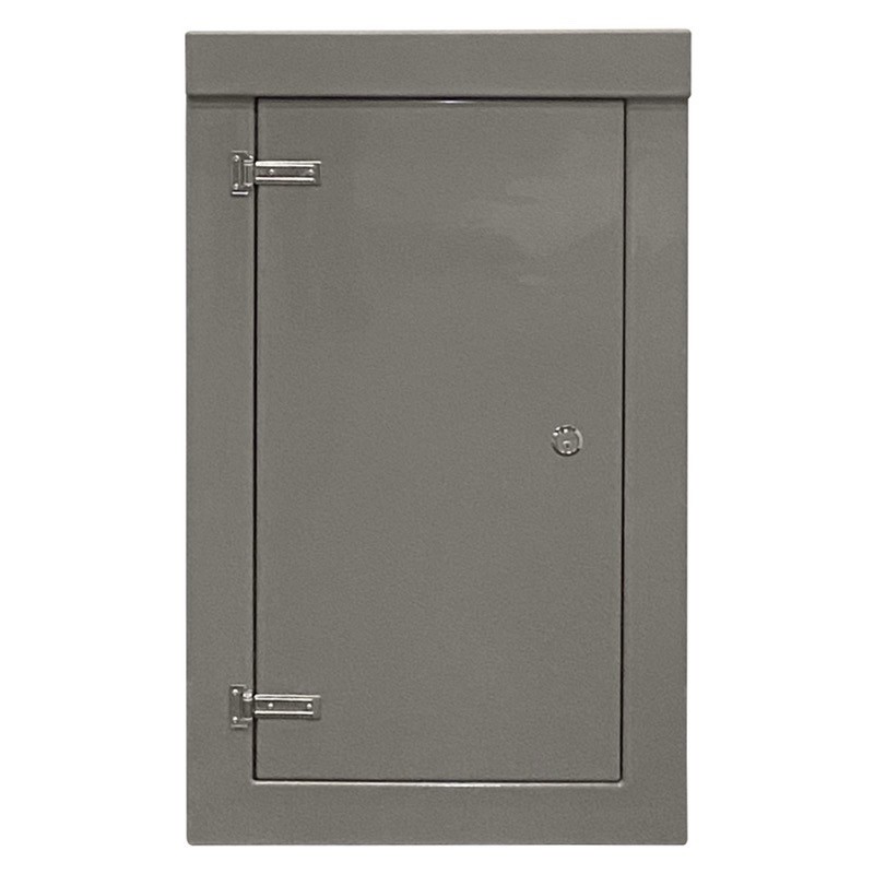 RSC1275GY-SS GRP 1250H x 745W x 500mmD Roadside Cabinet IP55 with Open Bottom Stainless Steel Hinges