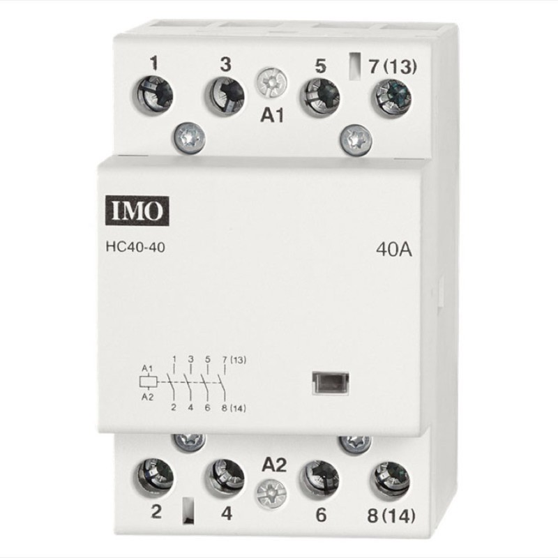 HC40-40230 IMO HC 4 Pole Modular Contactor 4 x N/O 230VAC Coil 40A AC1