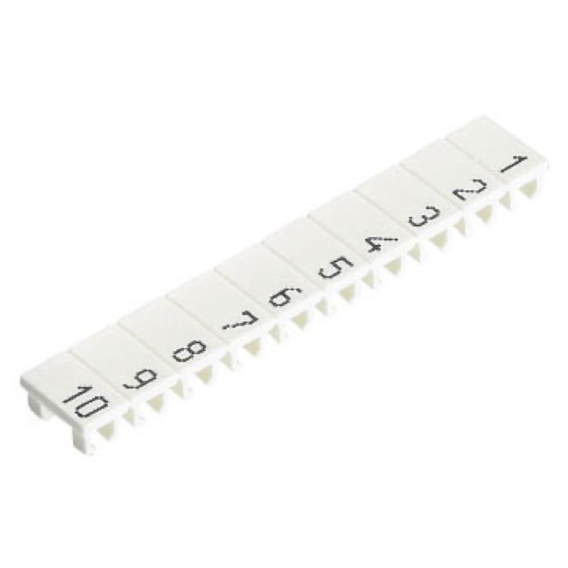 04.845.0453.0 Wieland selos Marker Strip Marked 31-40 for 2.5mm Terminals (25 Strips/10)