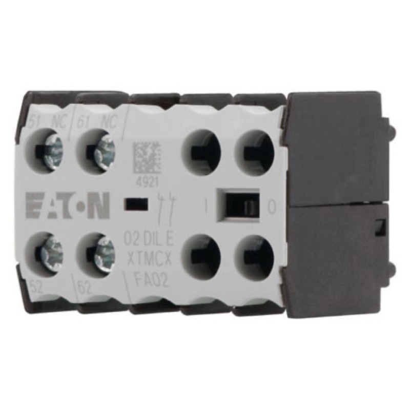 02DILE Eaton DILE Auxiliary Contact Block 2 x N/C Contacts Top Mounting