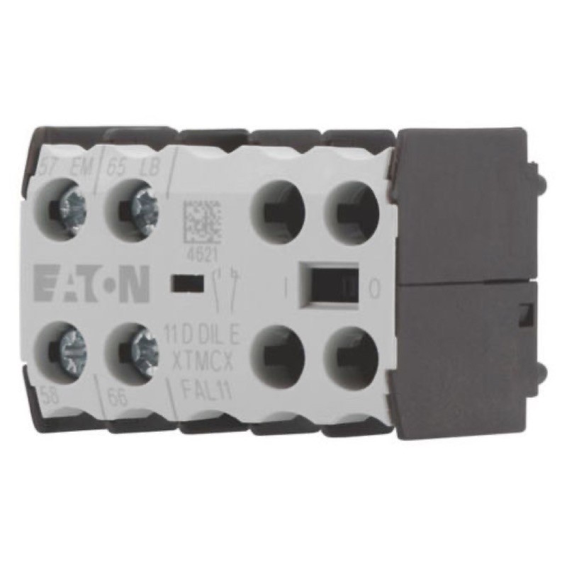 11DDILE Eaton DDILE Auxiliary Contact Block 1 x N/O Early-make &amp; 1 x N/C Late-break Contacts Top Mounting