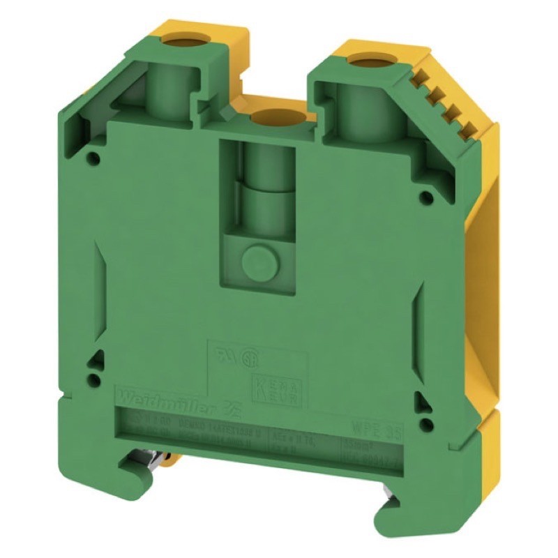 Morsetto Di Terra IMO ERPE35P Per Guida DIN | 16.0/35mm² Per Quadri Elettrici
