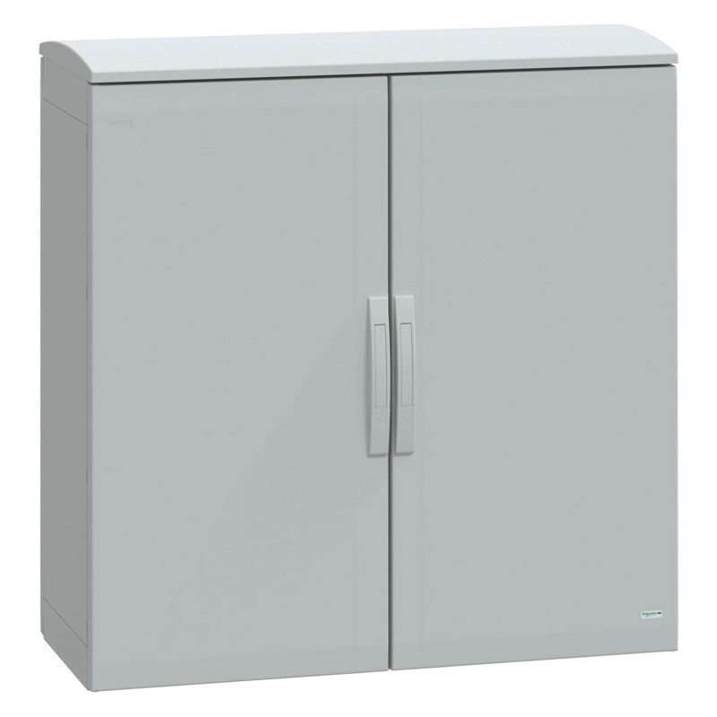 NSYPLAT10104G Schneider Thalassa PLAT GRP 1000H x 1000W x 420mmD Floor Standing Enclosure with Ventilated Canopy IP44