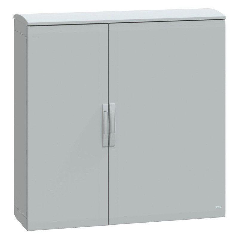 NSYPLAT12124G Schneider Thalassa PLAT GRP 1250H x 1250W x 420mmD Floor Standing Enclosure with Ventilated Canopy IP44