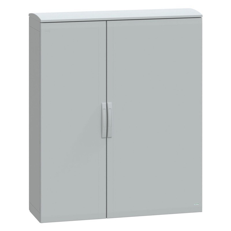 NSYPLAT15124G Schneider Thalassa PLAT GRP 1500H x 1250W x 420mmD Floor Standing Enclosure with Ventilated Canopy IP44