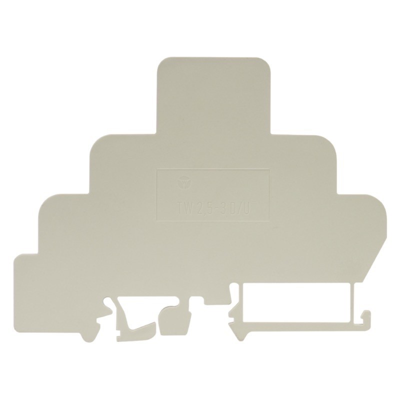 07.312.1255.0 Wieland selos WK Partition Plate for 2.5mm Triple Deck Terminal TW 2,5-3 D/U /V0