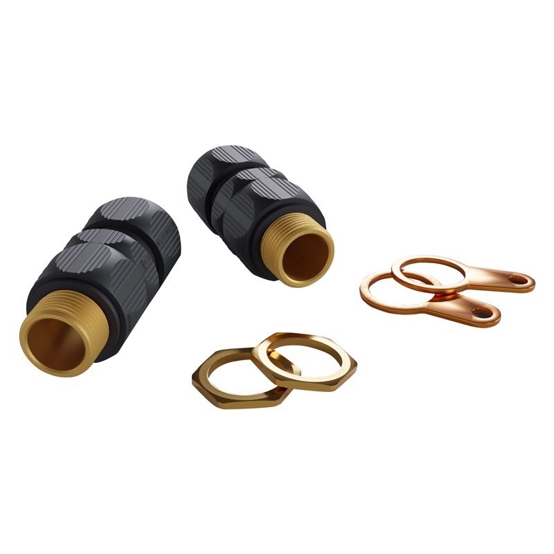 10112393 WISKA BW/CW M32 ShieldGLAND Pack Plastic Armoured Cable Gland Complete with Locknut &amp; Earth Tag IP68