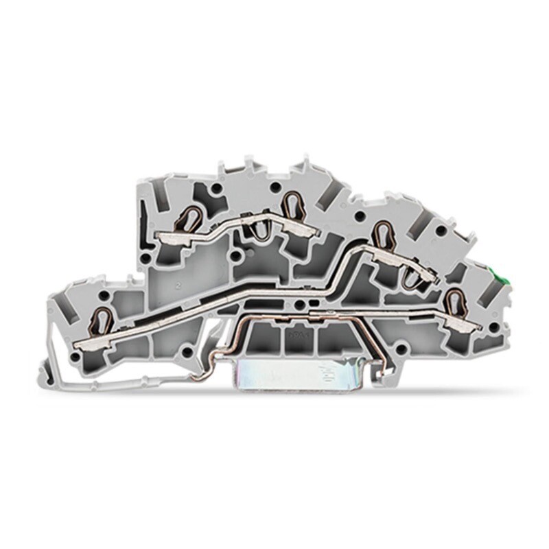 2003-7645 WAGO TOPJOB S Multilevel Installation Terminal Block 2.5mm Push-in CAGE CLAMP Grey