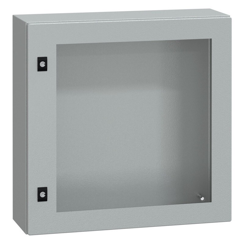 NSYCRN66200T Schneider PanelSeT CRN Mild Steel 600H x 600W x 200mmD Wall Mounting Enclosure IP66 Glazed Door