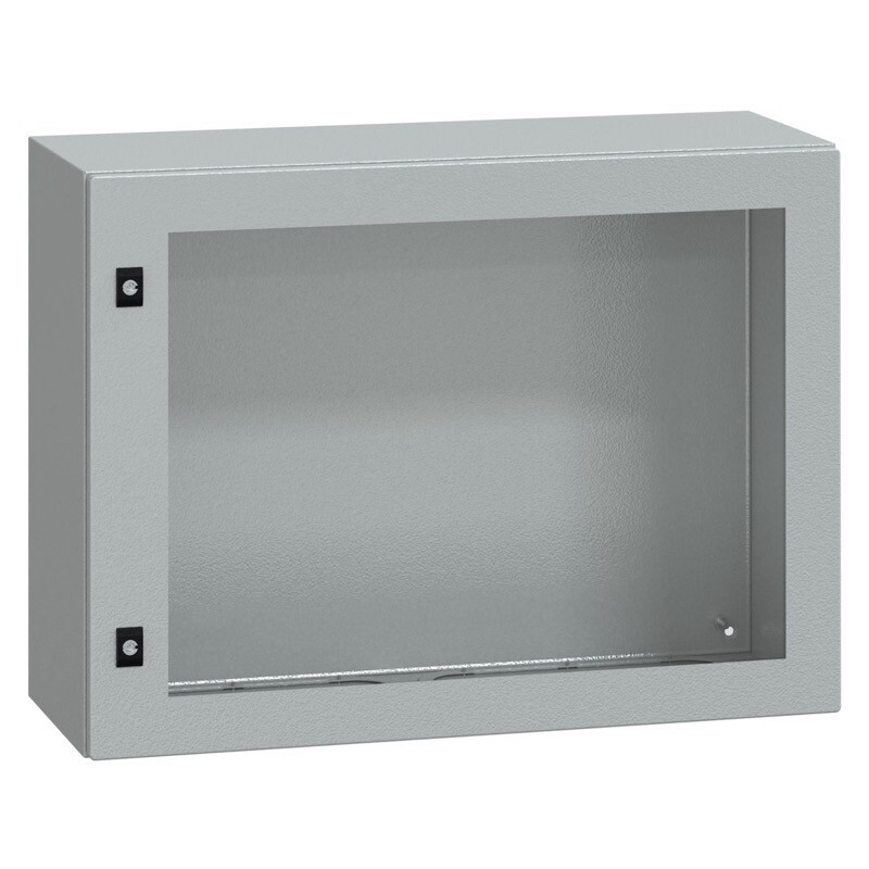 NSYCRN68300T Schneider PanelSeT CRN Mild Steel 600H x 800W x 300mmD Wall Mounting Enclosure IP66 Glazed Door