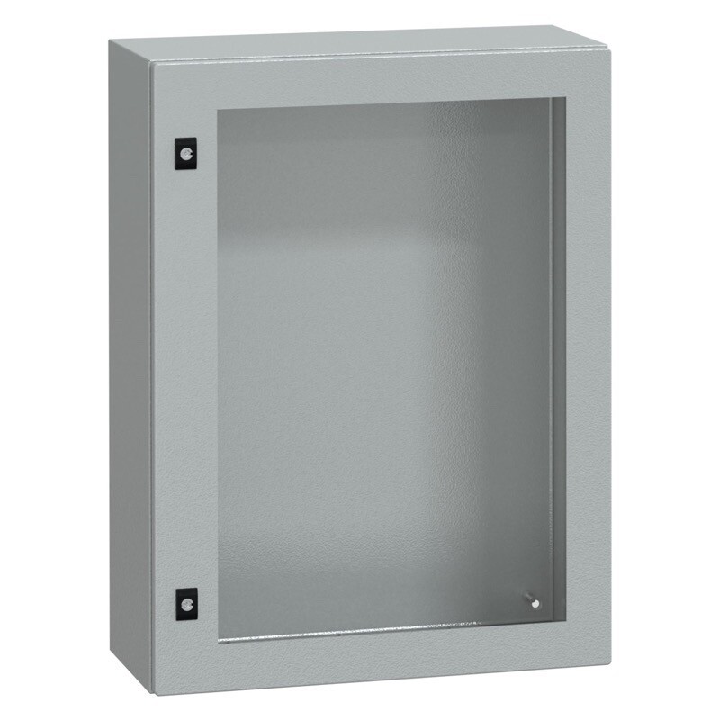 NSYCRN86250T Schneider PanelSeT CRN Mild Steel 800H x 600W x 250mmD Wall Mounting Enclosure IP66 Glazed Door