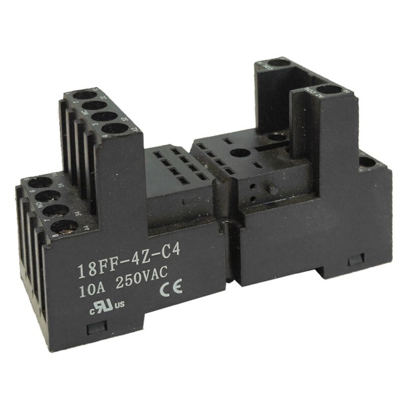 18FF-4Z-C4 Hongfa 18FF 4 Pole 14 Pin Base Turret Style 