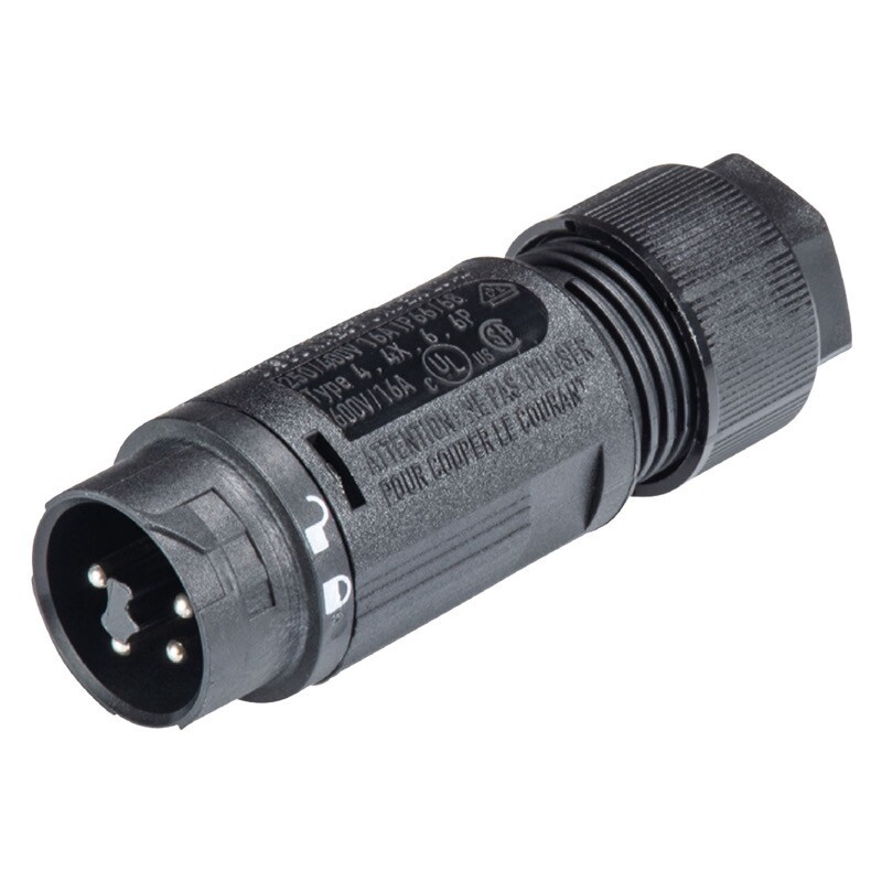 Wieland RST Mini 4 Pole Male Connector Suitable for Cable