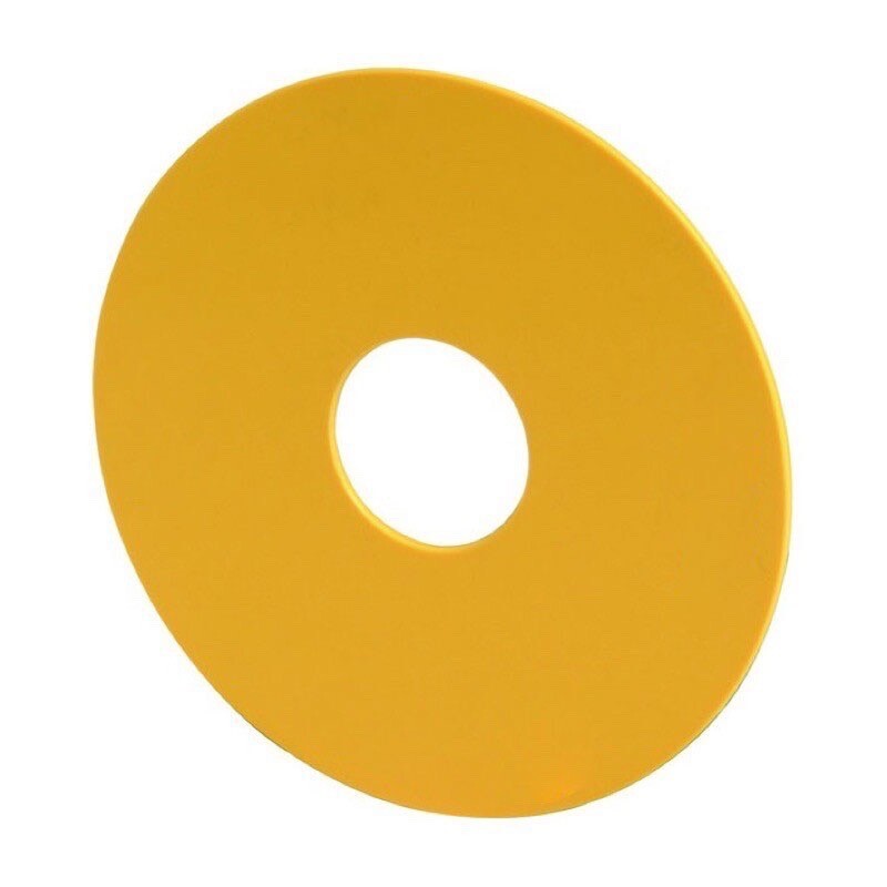 M22-XBK Eaton RMQ-Titan Round Emergency Stop Label Yellow 60mm Diameter Blank