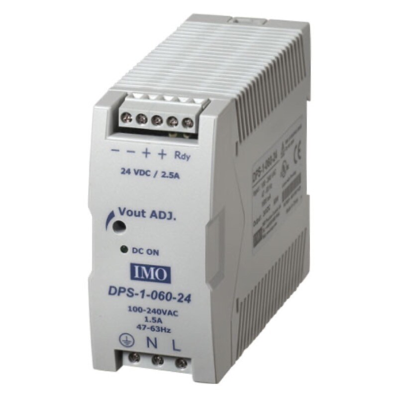 DPS-1-060-12DC IMO DPS Series AC-DC DIN Rail Power Supply 60W 90-264V AC Input 12V DC Output Voltage
