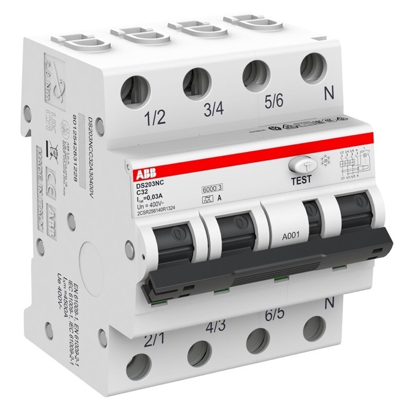 ABB DS203NC C16 A30 Residual Current Circuit Breaker with