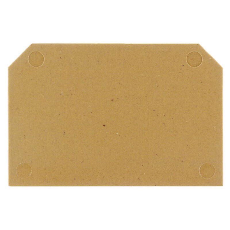 0191320000 Weidmuller SAK Series AP SAKS1+3 KRG End Plate (Terminals) Dark Beige Height: 54mm Width: 3mm V-0 KrG