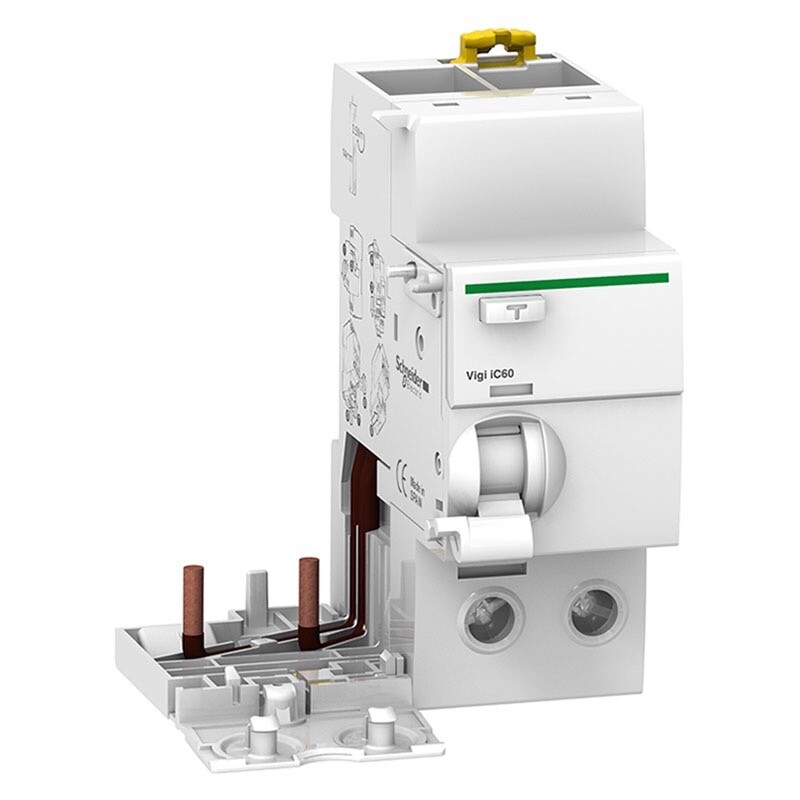 A9V25263 Schneider Acti9 Vigi iC60 Earth Leakage Add-on Block 2P 63A 300mA A Type Selective