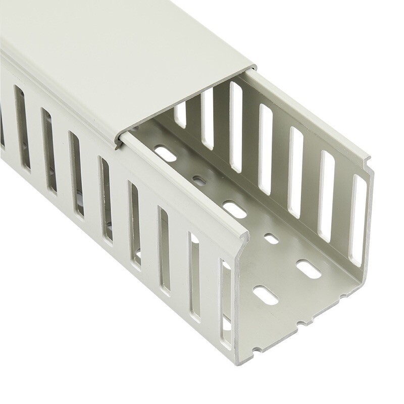 10460051 Betaduct Closed Slot Trunking 50W x 25H Grey RAL7030 Box of 24 Metres (12 Lengths) 