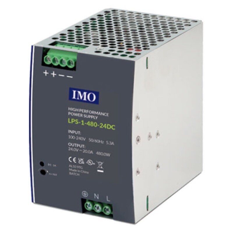 LPS-1-480-24DC IMO LPS Series Power Supply 90-264V AC Input 24V DC Output 480 Watts 20A