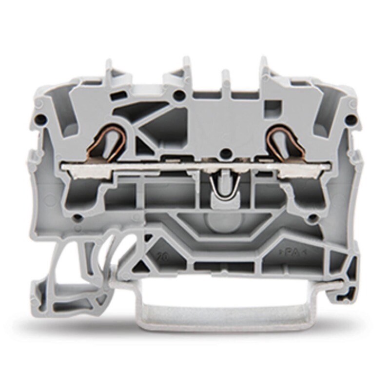 WAGO TOPJOB S 2-conductor Through Terminal Block 2.5mm2 Suitable for Ex e II Applications Side and Center Marking