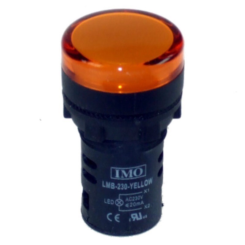 LMB-230-YELLOW IMO LMB Series LED Pilot Light 230VAC Yellow IP65