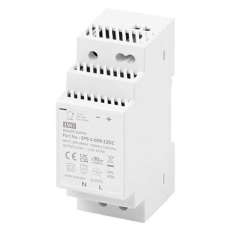 SPS-1-024-12DC IMO SPS Series Power Supply 85-264V AC Input 12V DC Output 24 Watts 2A