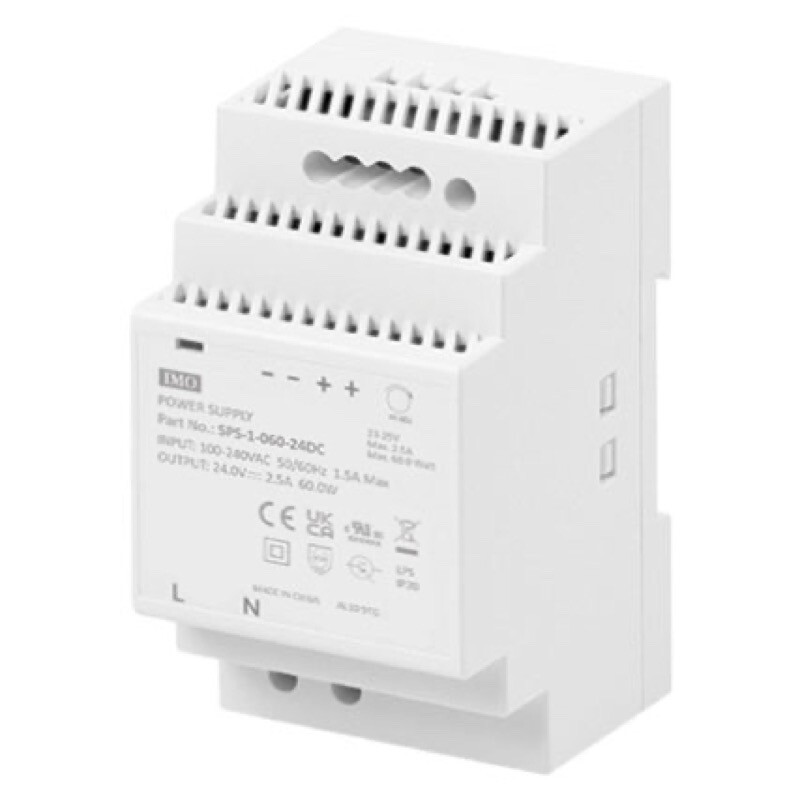 SPS-1-060-24DC IMO SPS Series Power Supply 85-264V AC Input 24V DC Output 60 Watts 2.5A