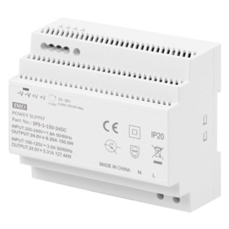SPS-1-150-24DC IMO SPS Series Power Supply 85-264V AC Input 24V DC Output 150 Watts 6.25A