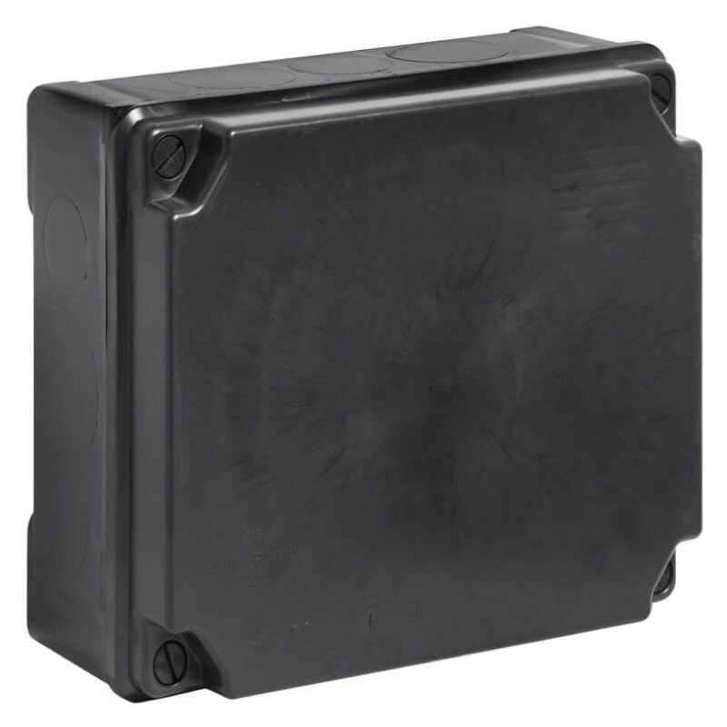 887N WISKA WIB 5 Thermoplastic 320 x 250 x 135mmD Enclosure Black IP65