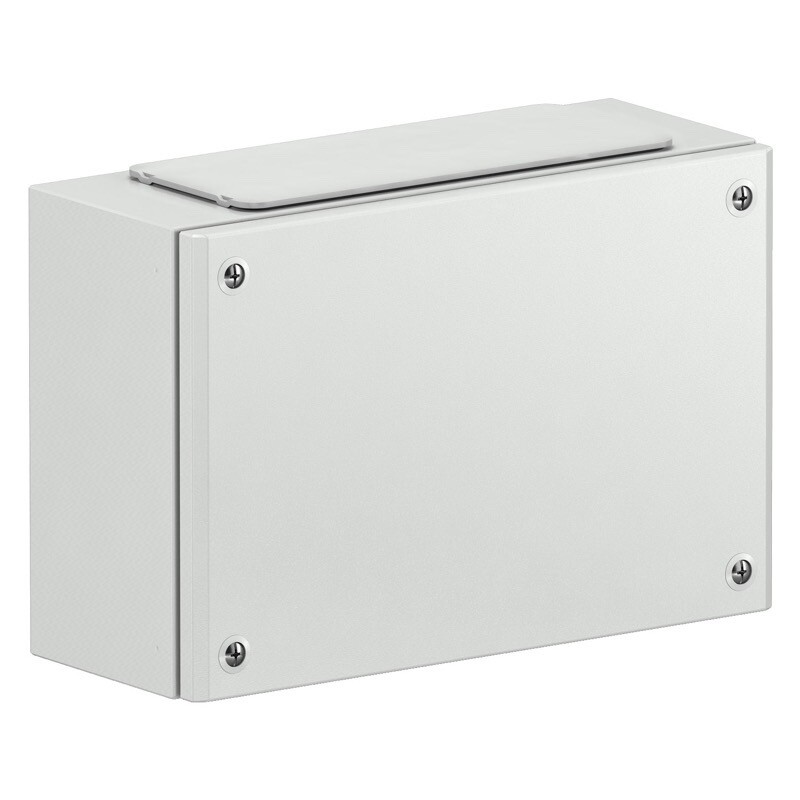 NSYSBMC206012 Schneider PanelSeT SBMC Mild Steel 200H x 600W x 120mmD Terminal Box IP66 with 4x FL21 Cable Gland