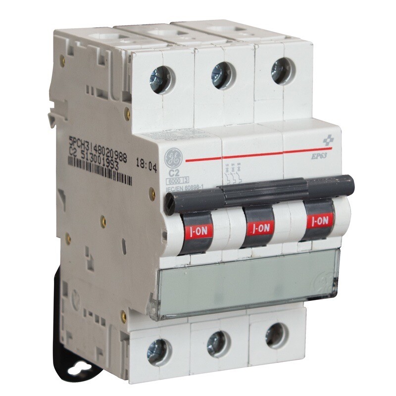 EP63D02 / 566608 GE EP60 Three Pole MCB D Curve 2A