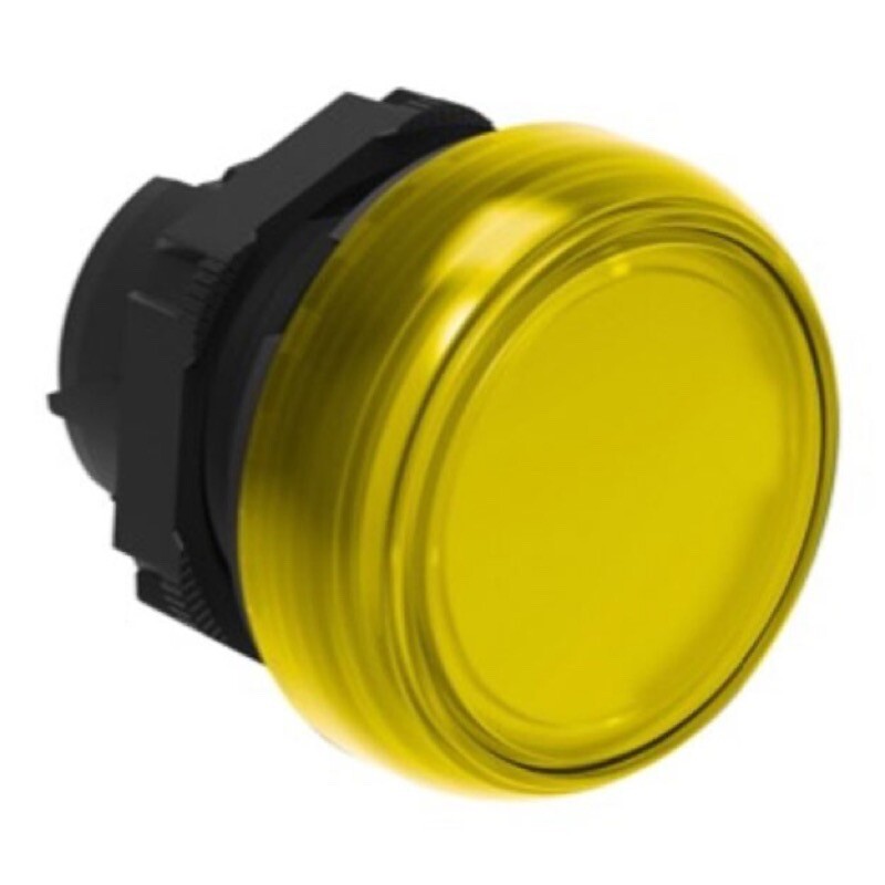 LPL5 Lovato Electric Platinum Yellow Pilot Lamp Head for use with Integral LED 22.5mm
