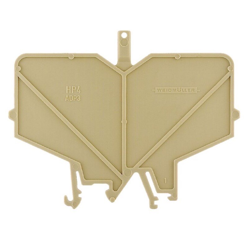 0485660000 Weidmuller HP 2 ADP2 End and Partition Plate for Terminals Beige Height: 59.5mm Width: 3mm V-2 PA 66