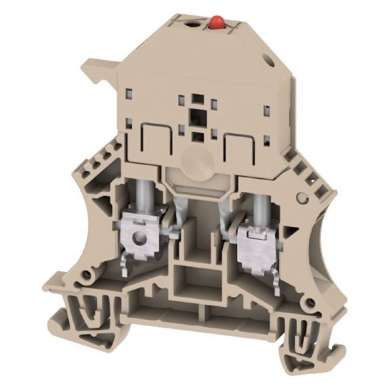 1011300000 Weidmuller W Series WSI 6/LD 10-36V DC/AC Fuse Terminal Screw Connection Dark Beige 6mm2 6.3A 36V