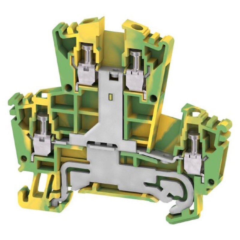 1036300000 Weidmuller W Series WDK 2.5PE Multi-tier PE Terminal Screw Connection Green/yellow 2.5mm2 400V Number of