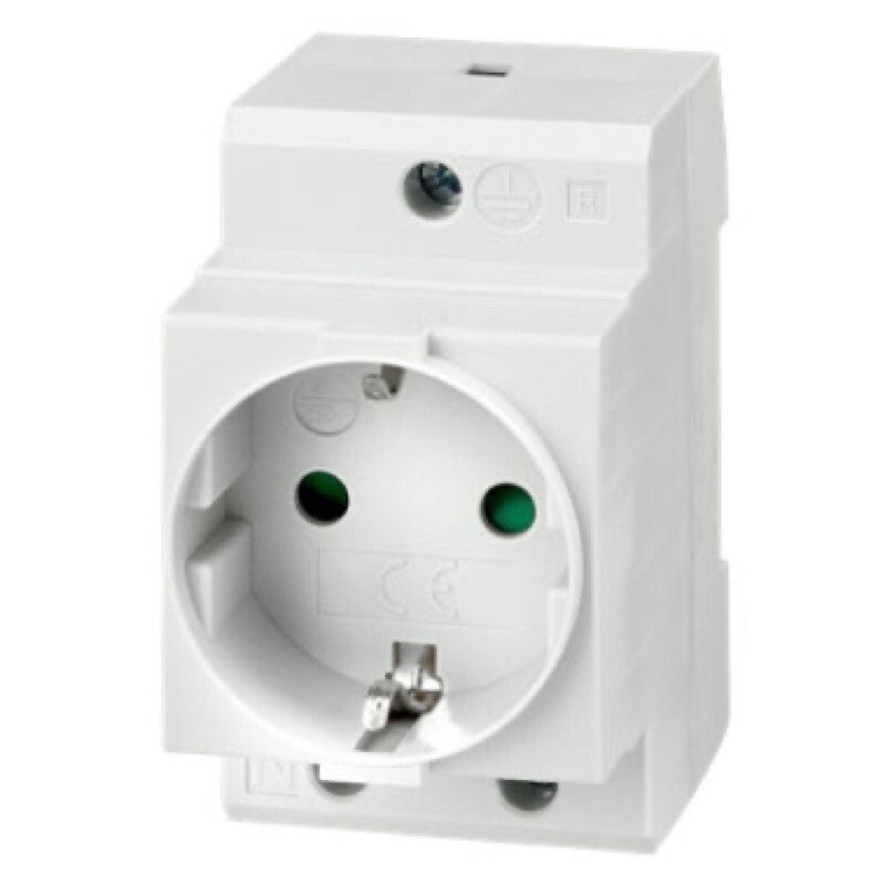 ACSOCKET-EU IMO DIN Rail Mounted Euro Socket Adapter for TS35 DIN Rail