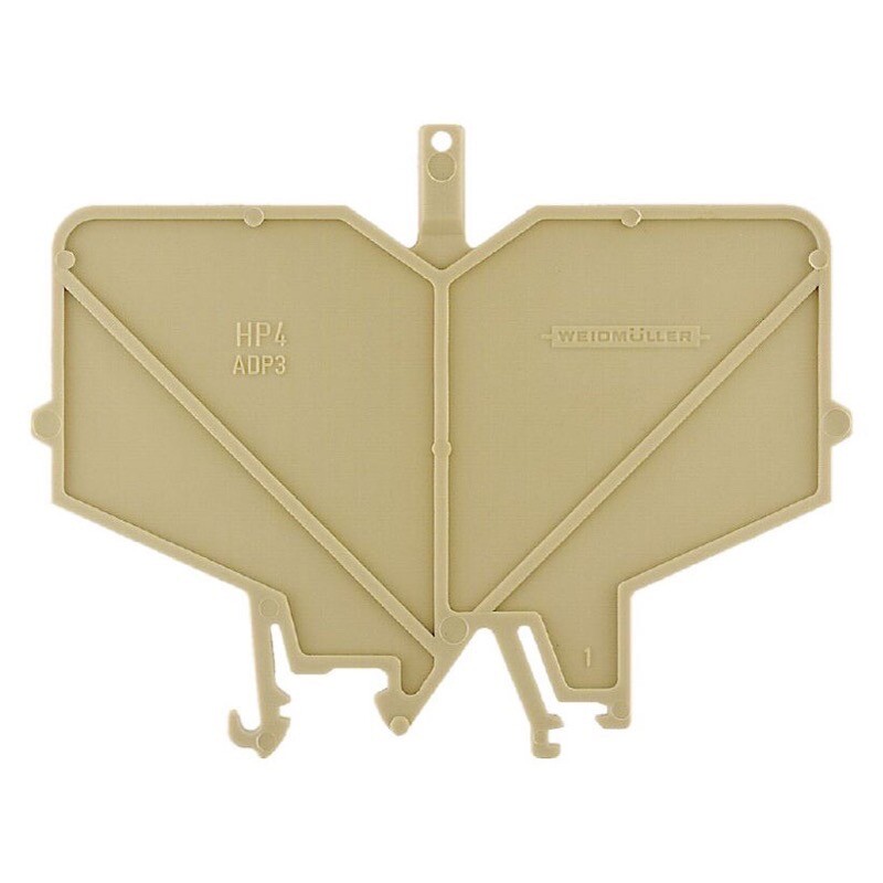 0485560000 Weidmuller SAK Series HP 1 ADP1 End and Partition Plate for Terminals Beige Height: 46mm Width: 2mm