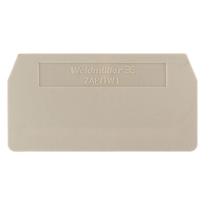 1608740000 Weidmuller Z Series ZAP/TW 1 Accessories End Plate Partition Plate